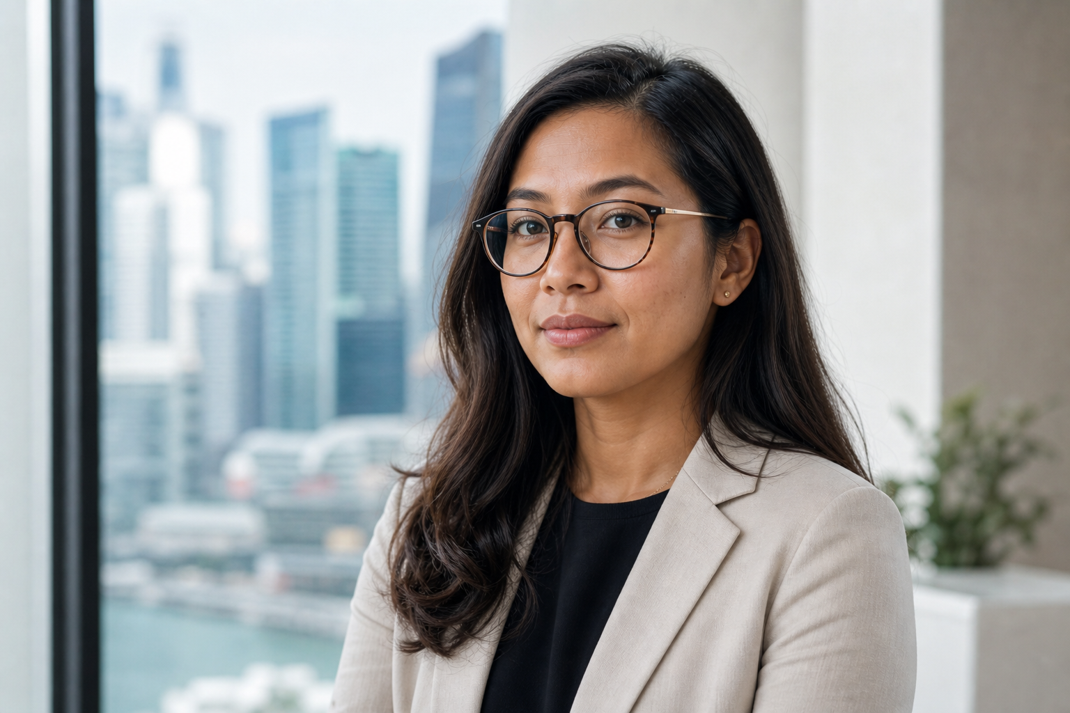 Fintech analyst portrait in Singapore