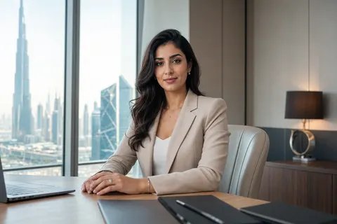 Consultant in a Dubai business district office