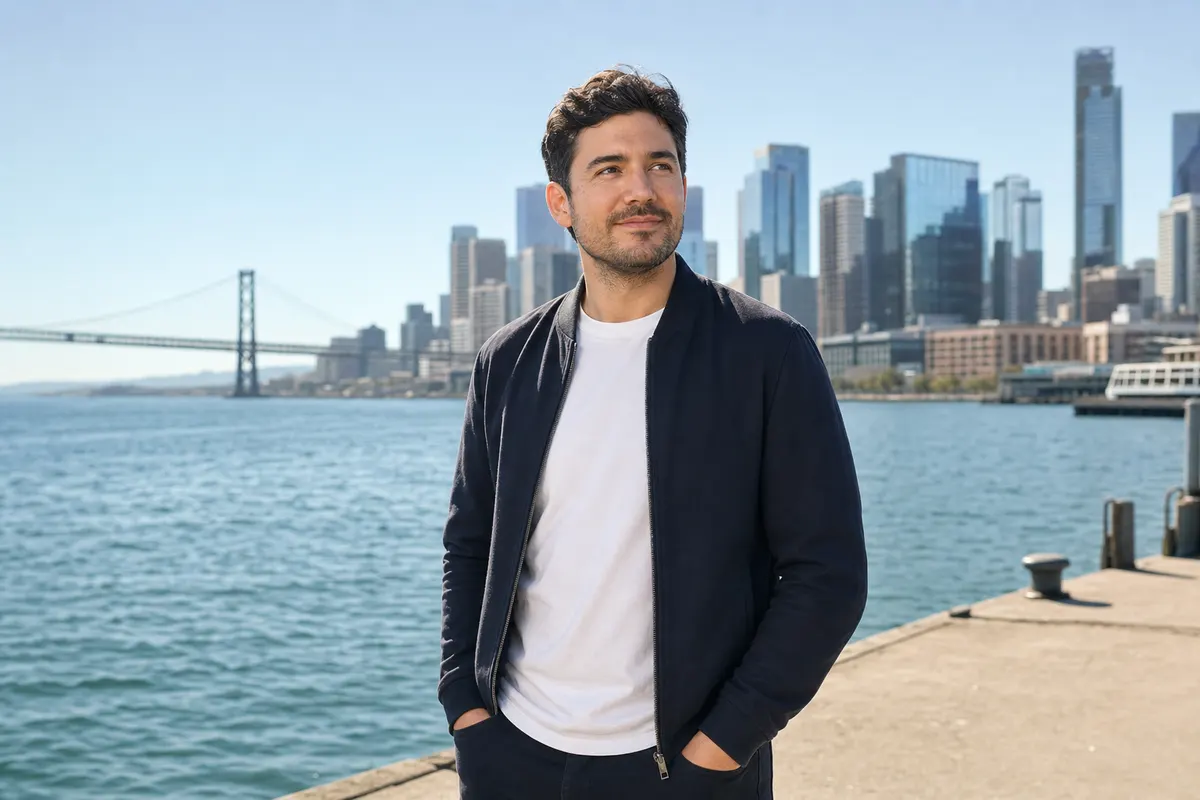 Founder at the San Francisco waterfront