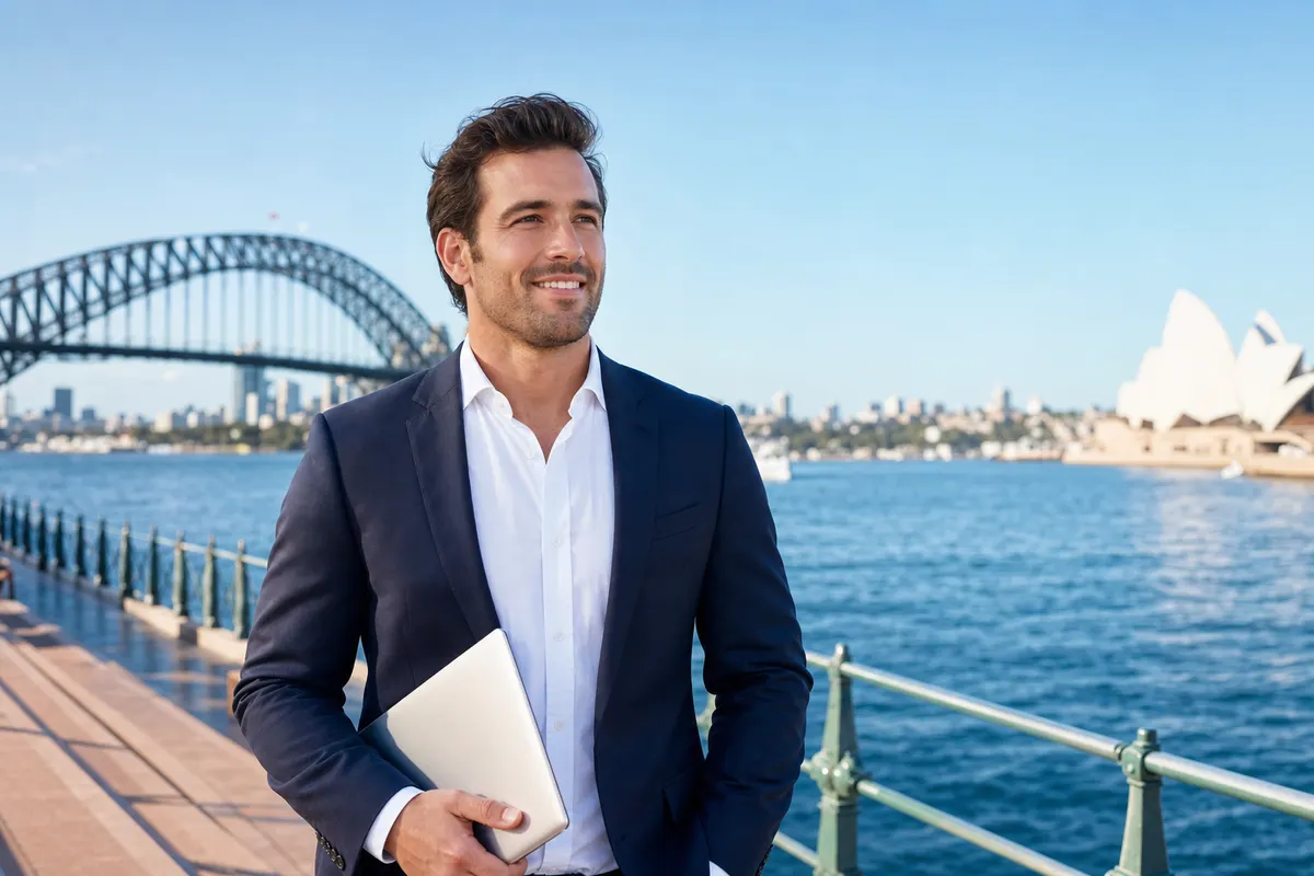 Professional near the Sydney Harbour