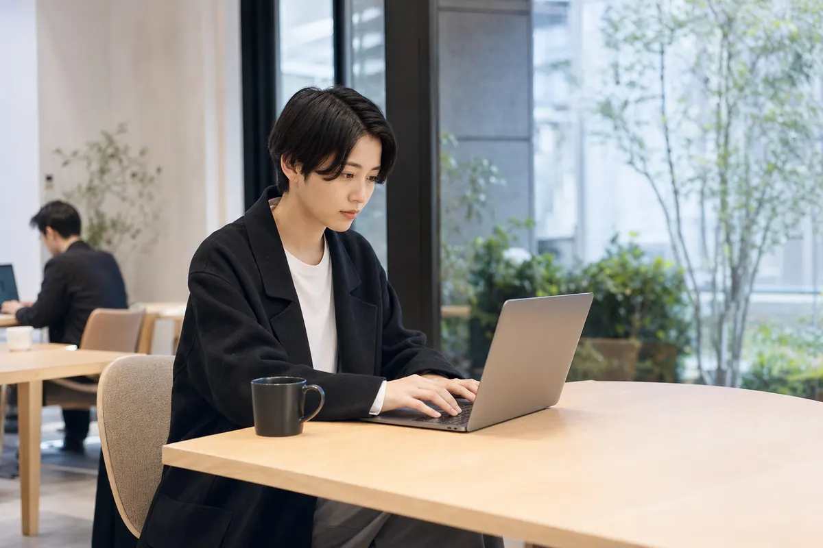Professional at a Tokyo co-working space
