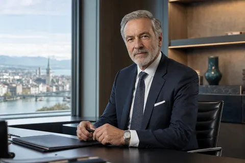 Wealth advisor in a Zurich office